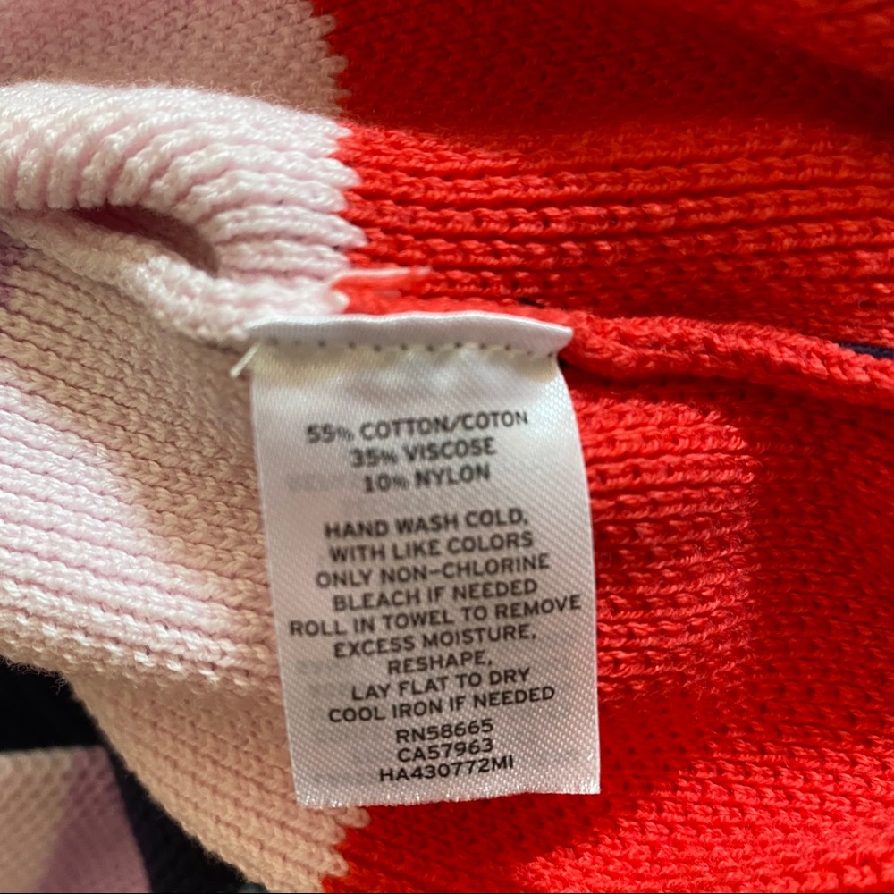 Halogen Knit sweater rainbow multi stripe S EUC - Picture 5 of 5